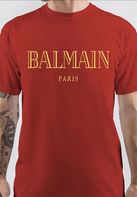 balmain paris tahirt
